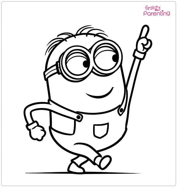 Dancing Minion Coloring Page Dancing Minion Coloring Page