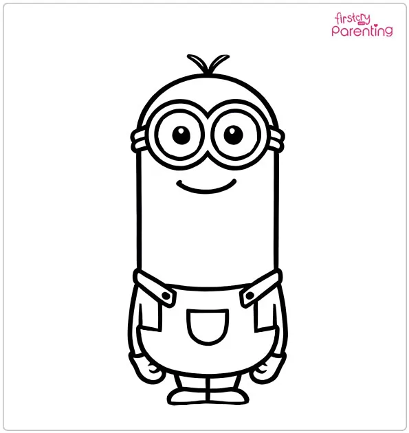 Kevin the Minion Coloring Page Kevin the Minion Coloring Page