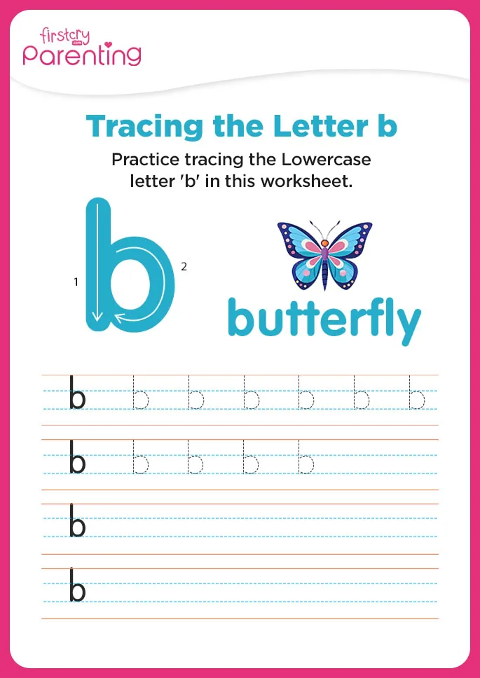 b for butterfly worksheet