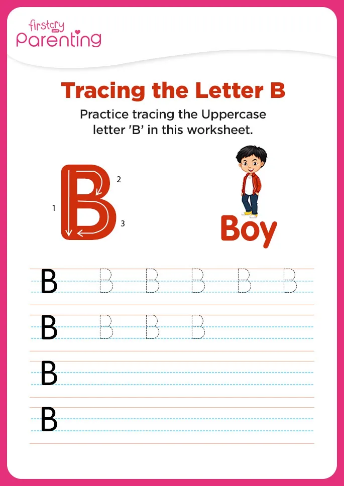 B for Boy Worksheet