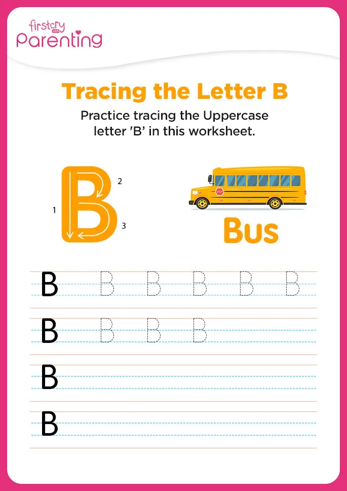 B for Bus worksheet