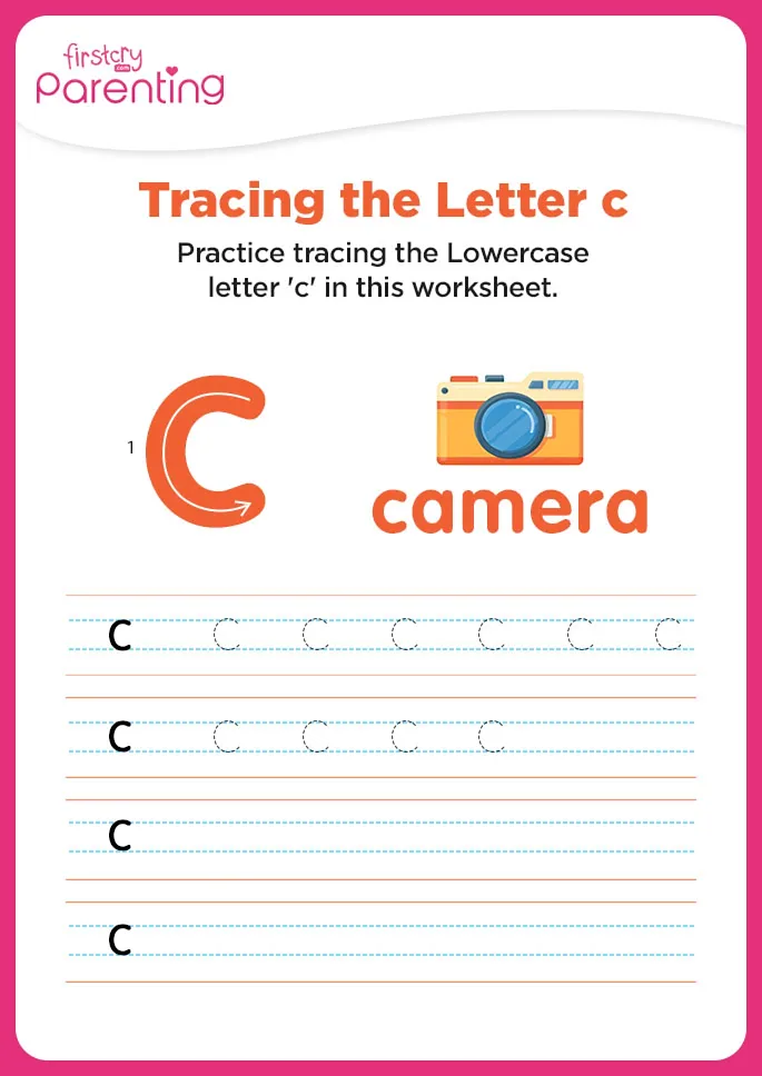 c for camera worksheet