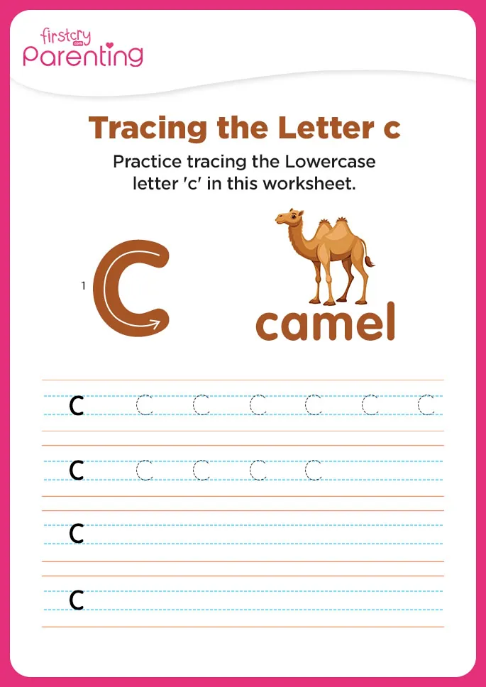 c for camel worksheet
