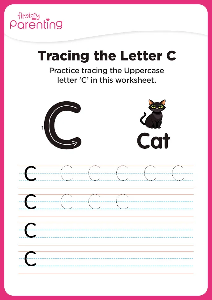 C for Cat worksheet