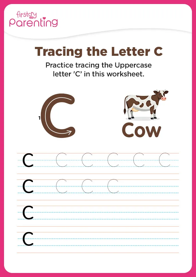 C for Cow worksheet