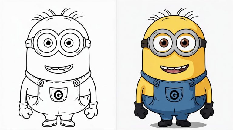 Minion Colouring Pages - Free Printable Pages For Kids