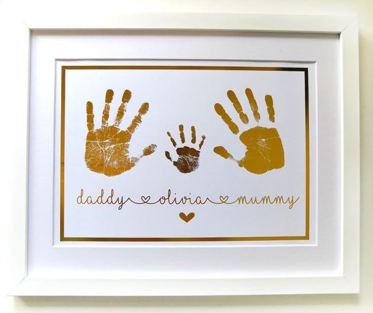 Custom Baby Handprint Art