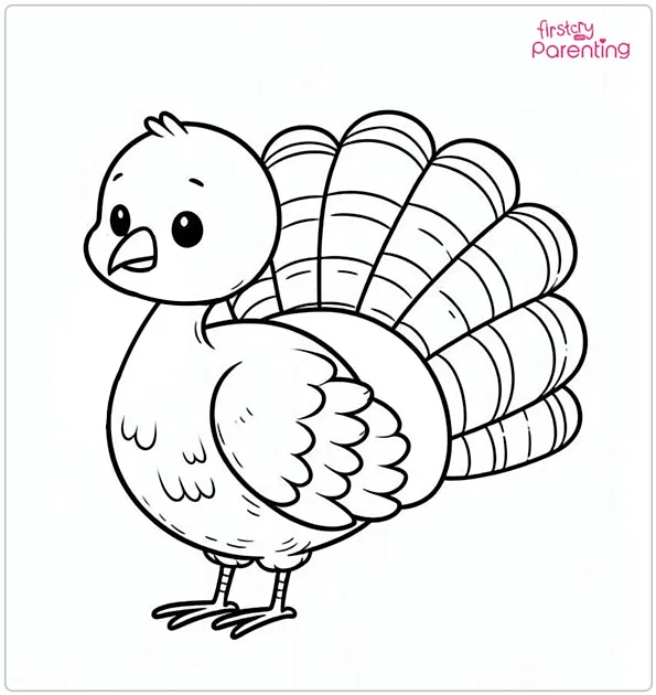 Thanksgiving Turkey Coloring Page