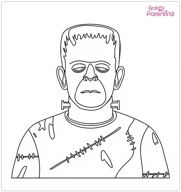 Frankenstein Monster Coloring Page