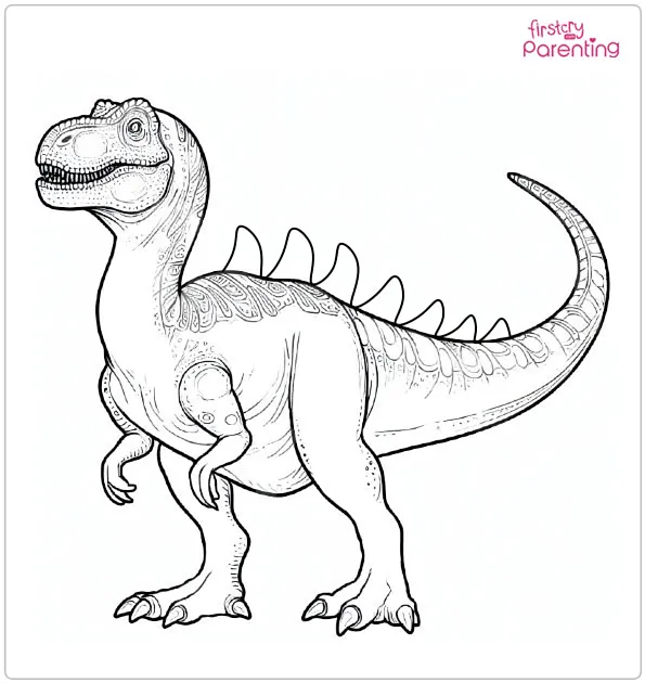 Sea Monster at the Beach Coloring Page