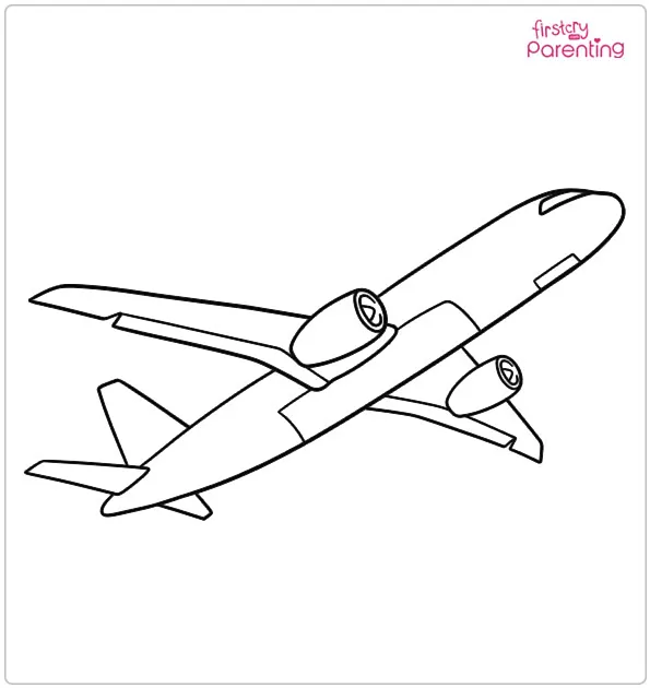 Cargo Plane Coloring Page