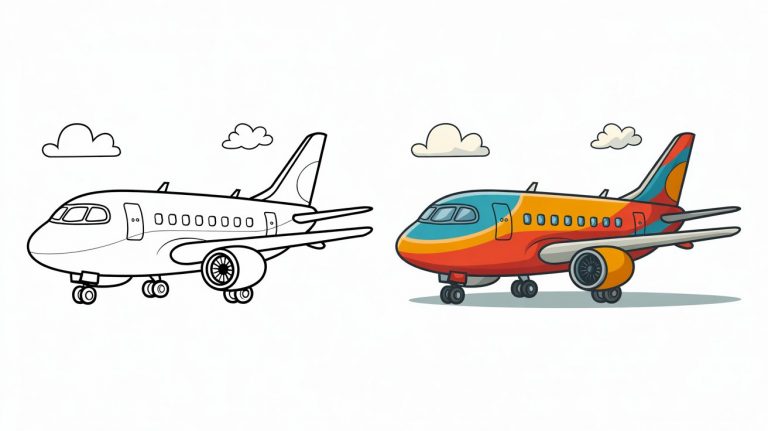 Airplane Colouring Pages - Free Printable Pages For Kids