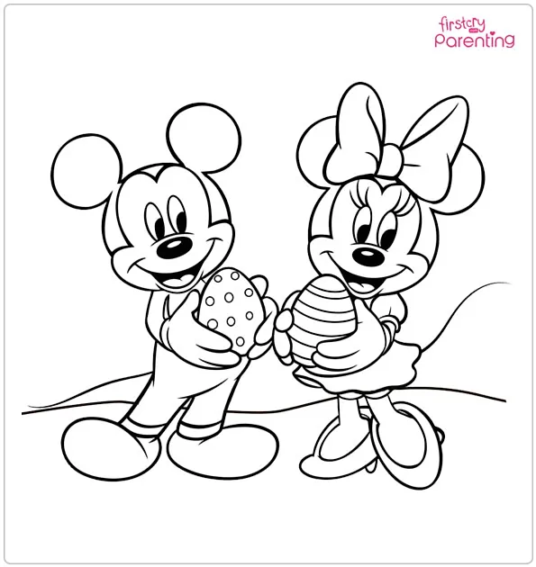 Disney Easter Coloring Page
