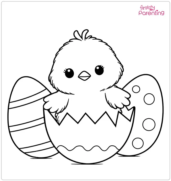 Easter Chick Coloring Page