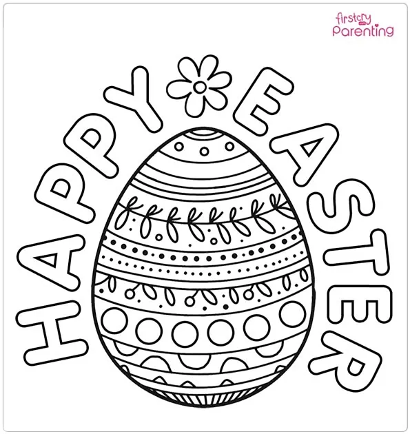 Easter Egg Coloring Page