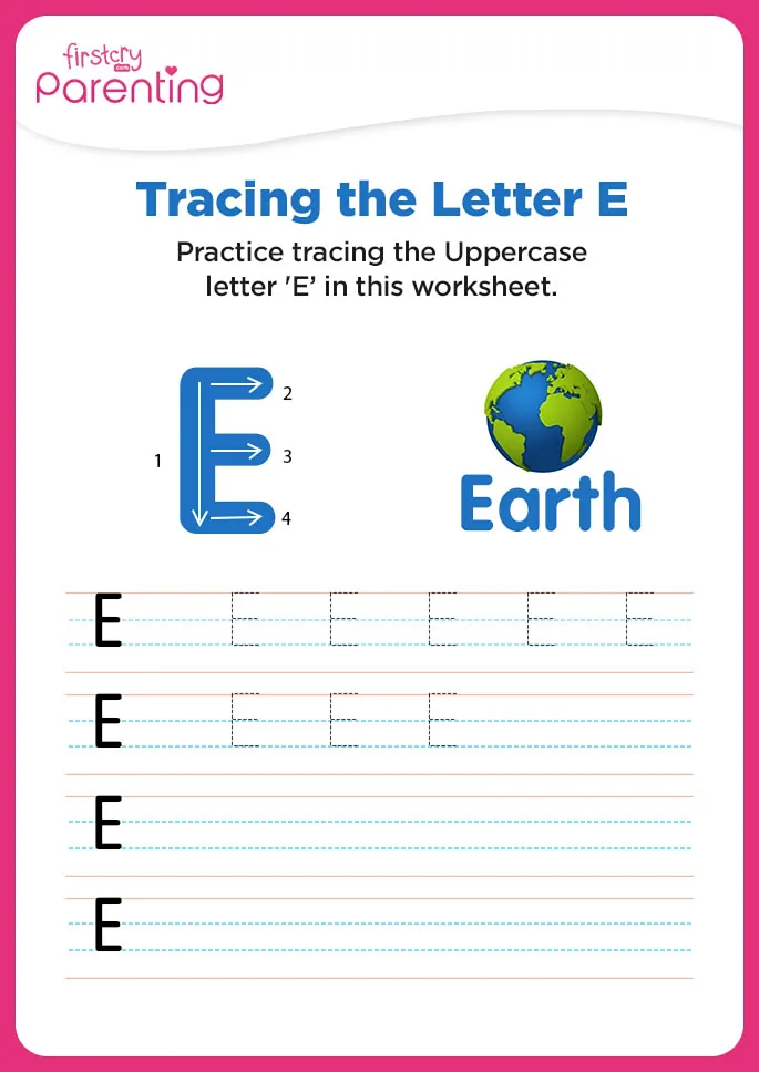E for Earth Worksheet
