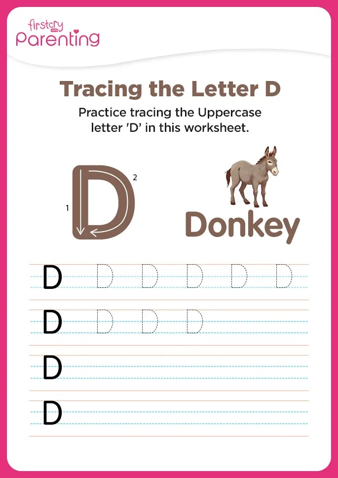 D for Donkey Worksheet