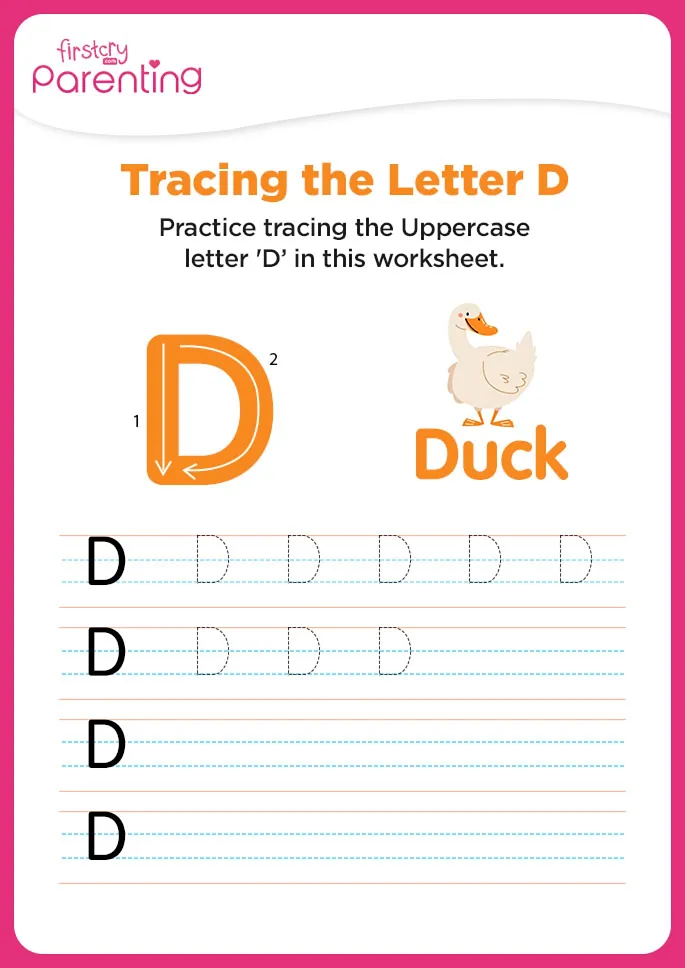 D for Duck Worksheet