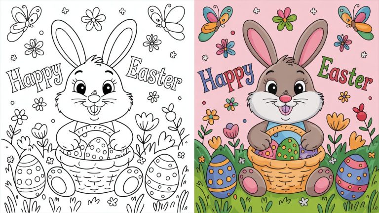 Easter Colouring Pages - Free Printable Pages For Kids