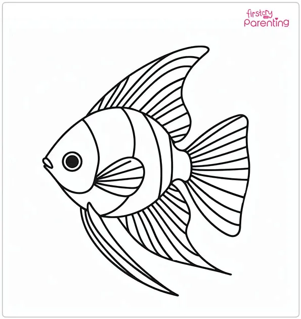 Angelfish Coloring Page