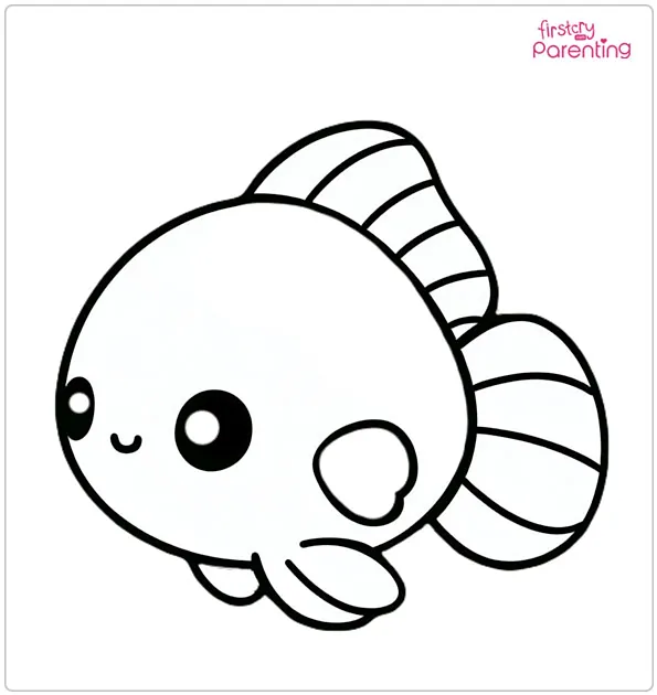Baby Fish Coloring Page