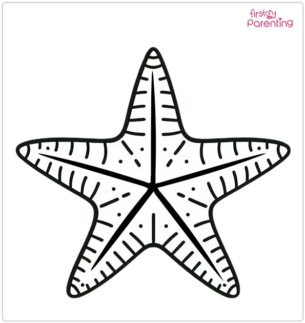 Star fish Coloring Page