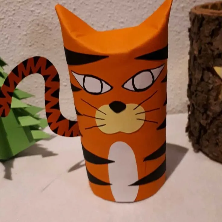 Toilet Paper Roll Tiger 