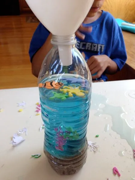 Ocean in a Bottle Sensory Craft Ocean in a Bottle Sensory Craft