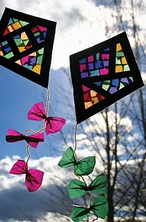 Stained Paper Kites