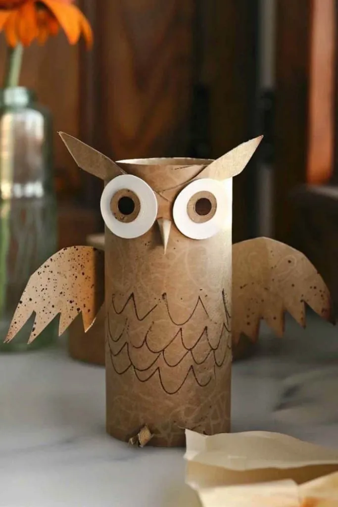 Paper Roll Owls
