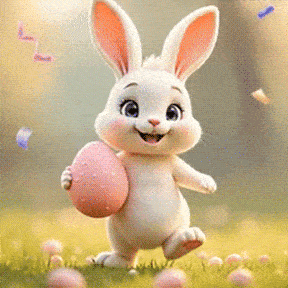 funny easter bunny gif