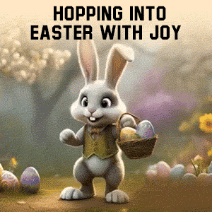 easter bunnies gif