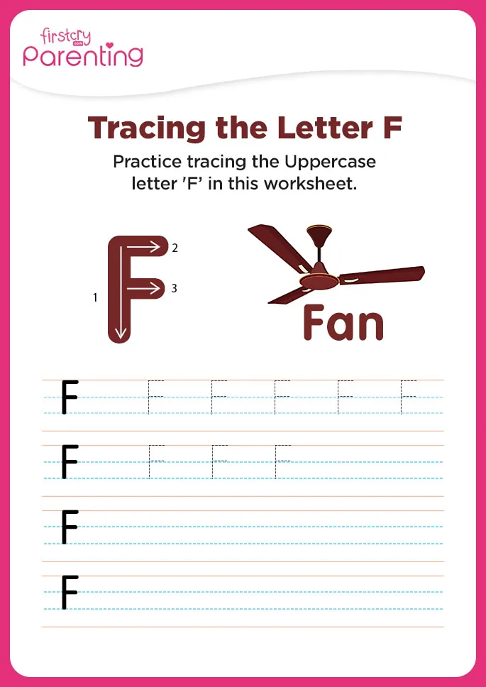 F for Fan Worksheet