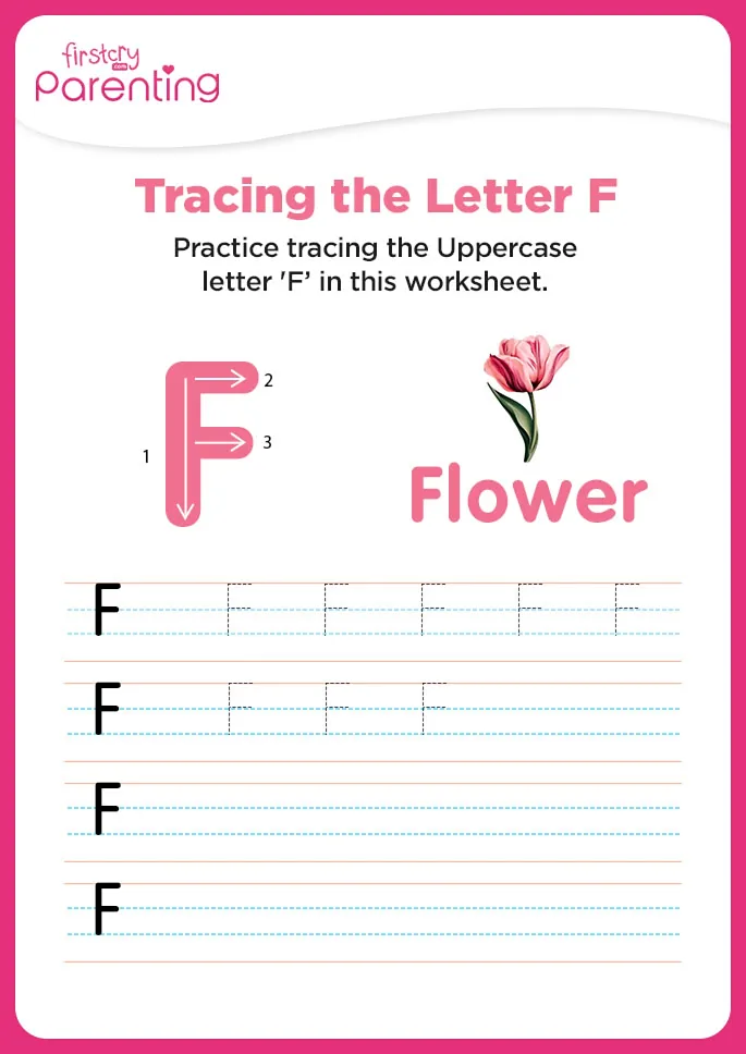 F for Flower Worksheet