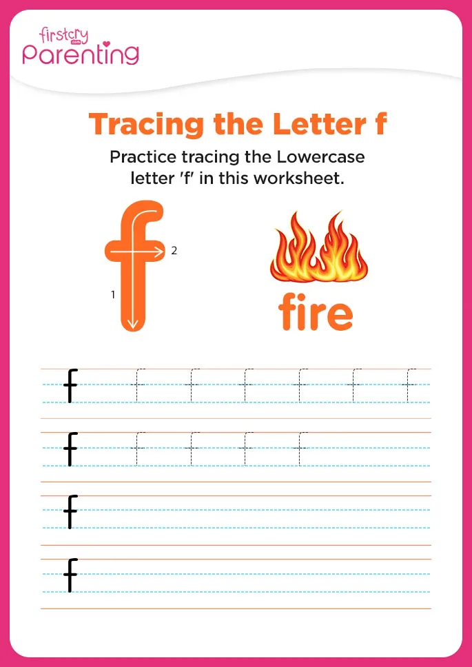 f for fire worksheet
