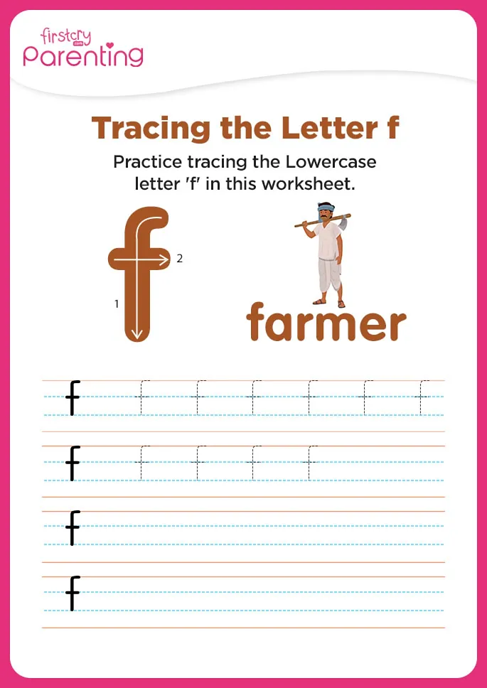 f for farmer worksheet