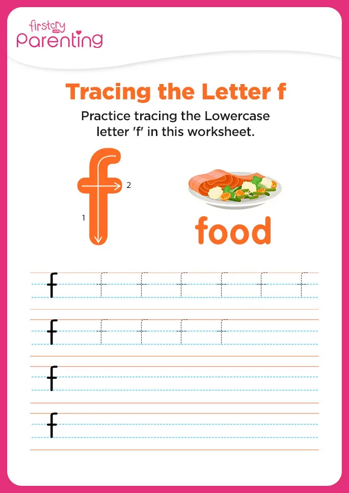 f for food worksheet