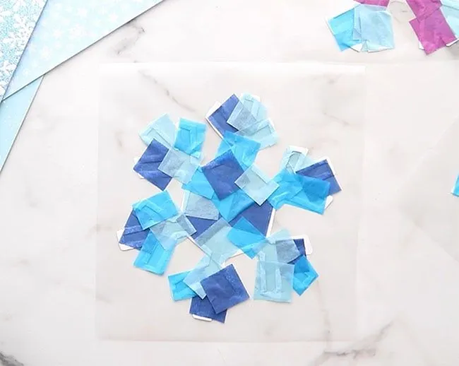 Sticky Contact Paper Snowflakes
