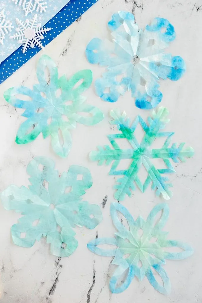 Coffee Filter Snowflake