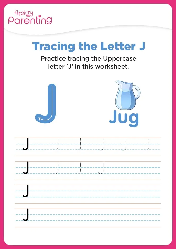 J for Jug Worksheet