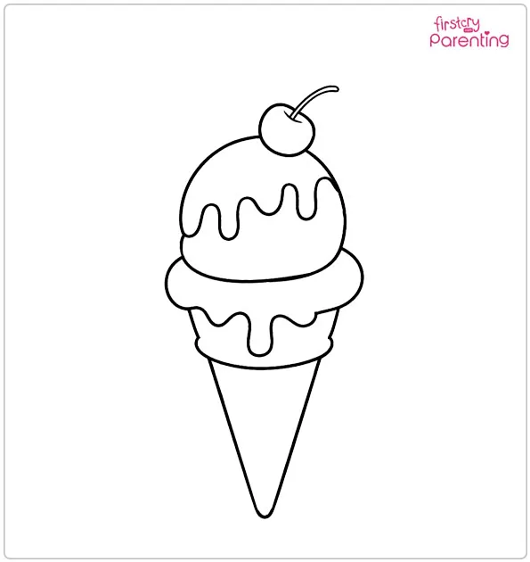 Ice Cream Coloring Page