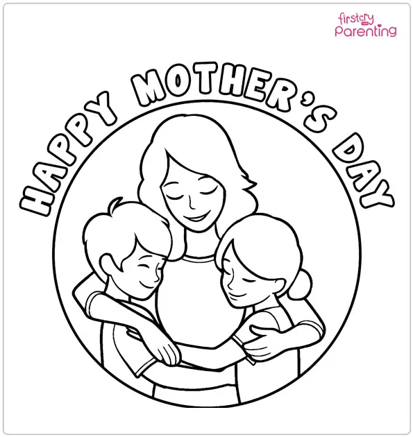 Mother's Day Coloring Page