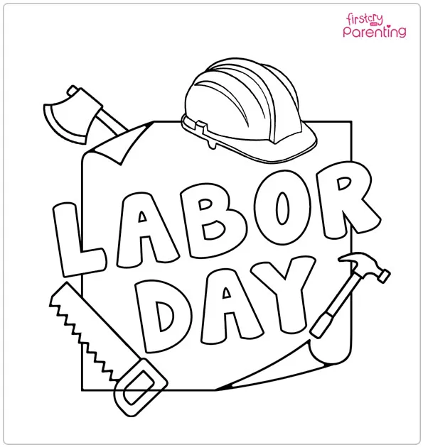 Labor Day Coloring Page