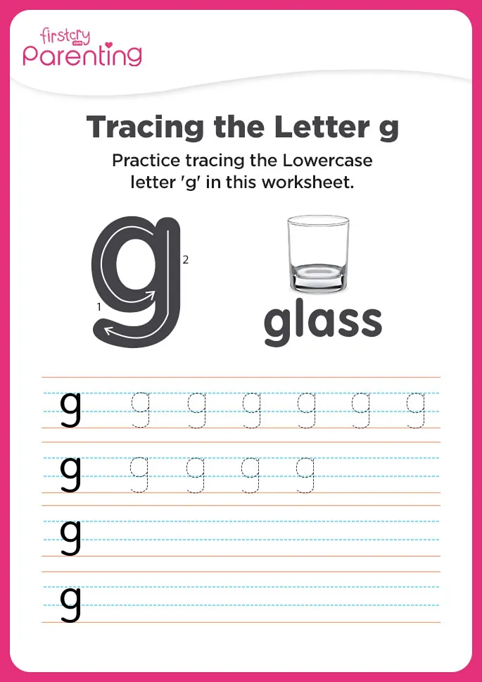 g for glass worksheet