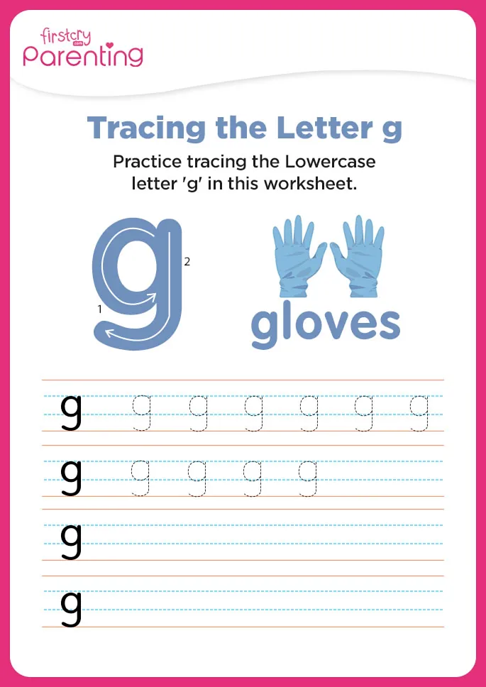 g for gloves worksheet