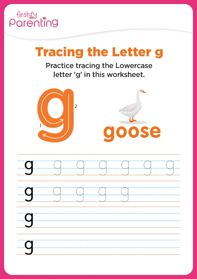 g for goose worksheet