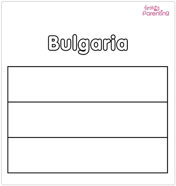 Bulgaria Flag Coloring Page Bulgaria Flag Coloring Page