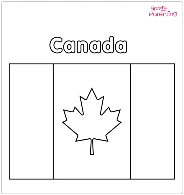 Canada Flag Coloring Page Canada Flag Coloring Page