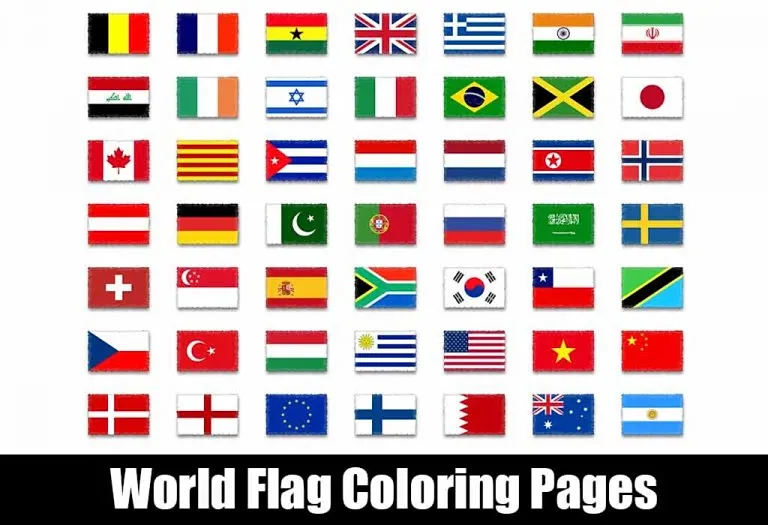 World Flag Colouring Pages - Free Printable Pages For Kids