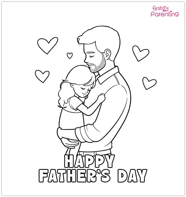 Father's Day Coloring Page